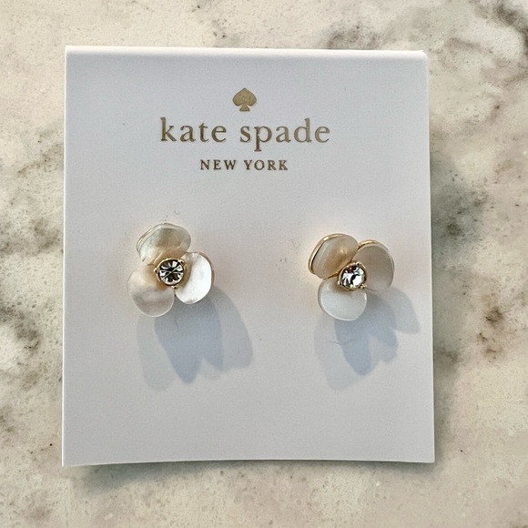 kate spade Jewelry - NWT Kate Spade Disco Pansy Earrings